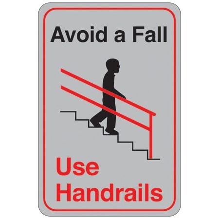 Bsc Preferred Avoid a Fall. 9 x 6'' Facility Sign SN404